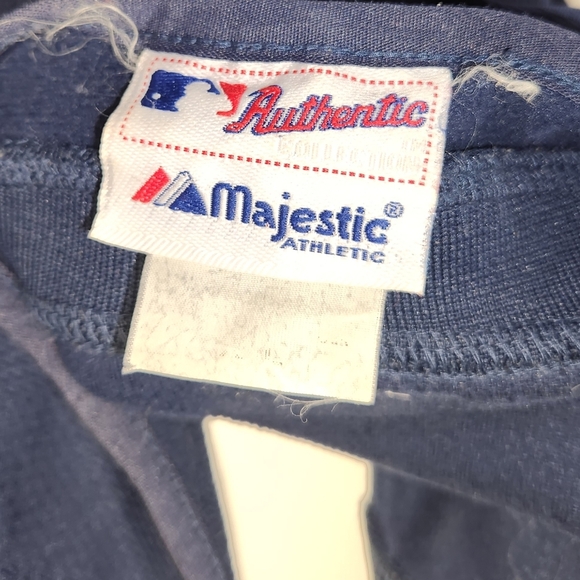 Milwaukee Brewers Majestic Vintage Navy Thermal Pullover - Picture 6 of 6